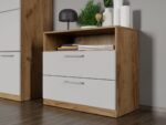 Set dormitor complet Alb/Stejar Adapto C11 - imagine 6