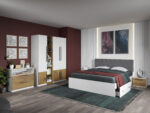 Set dormitor complet Alb/Stejar Eclipse C03