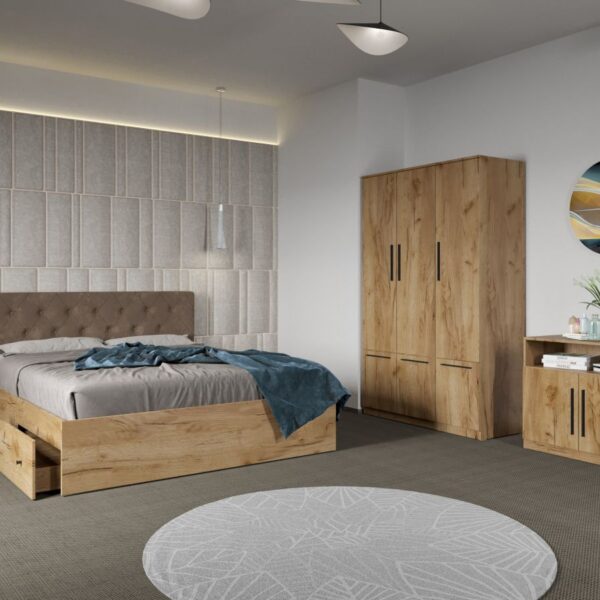 Set dormitor complet Stejar Levi C01