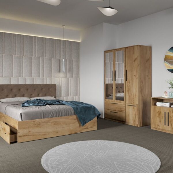Set dormitor complet Stejar Levi C03