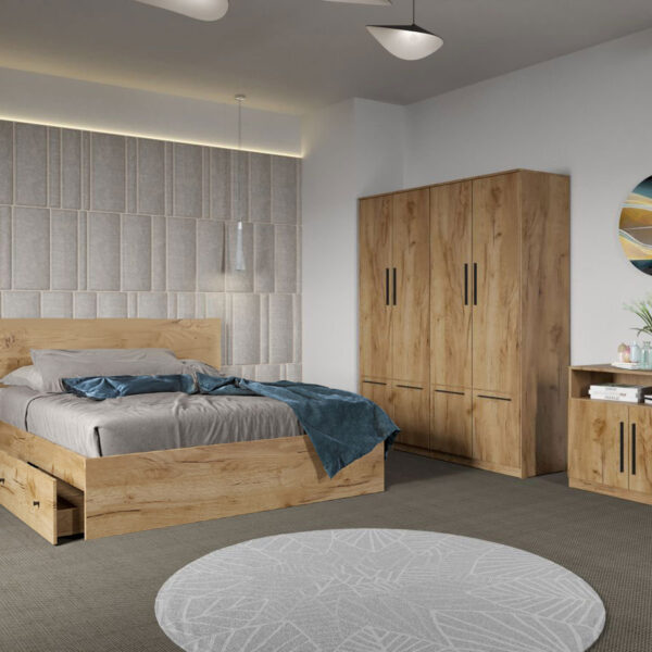 Set dormitor complet Stejar Levi C05