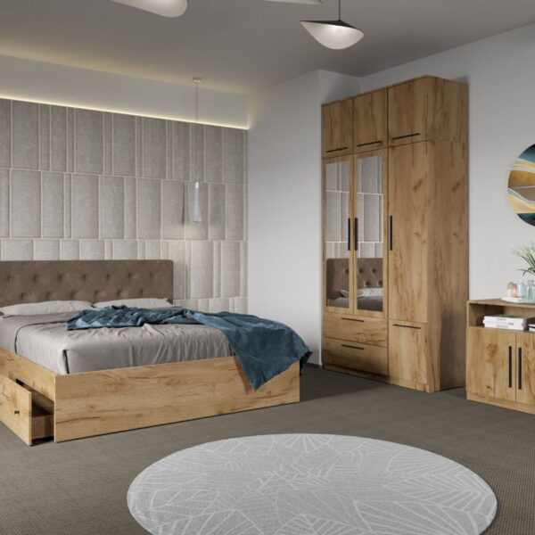 Set dormitor complet Stejar Levi C19