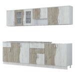 Set mobila bucatarie Paula S stejar k001/k002 - imagine 2