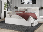 Set mobila dormitor 4 piese Alb Nude C03 - imagine 5