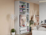 Set mobila dormitor complet Alb Nude C05 - imagine 4