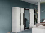 Set mobila dormitor 4 piese Alb Nude C12 - imagine 2
