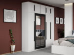 Set mobila dormitor 4 piese Alb Nude C15 - imagine 2