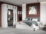 Set mobila dormitor 4 piese Alb Nude C15
