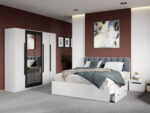 Set mobila dormitor 4 piese Alb Nude C16