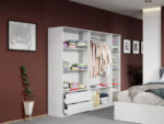 Set mobila dormitor 4 piese Alb Nude C16 - imagine 4