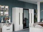 Set mobila dormitor complet Alb Nude C10 - imagine 2