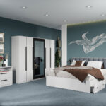 Set mobila dormitor complet Alb Nude C10