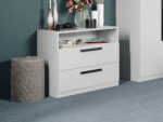 Set mobila dormitor complet Alb Nude C10 - imagine 7