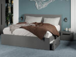 Set mobila dormitor complet Gri Antracit Stone C10 - imagine 5