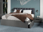 Set mobila dormitor complet Gri Antracit Stone C10 - imagine 6