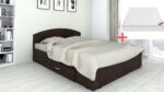 Set pat Mijloc 140 si Saltea Mattres Wenge