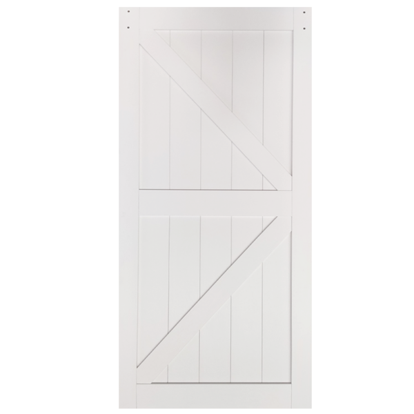 Usa glisanta din MDF laminat design BD52K alb 870/2130 mm