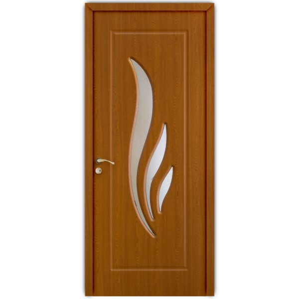 Usa lemn interior Modern cu geam OP-071 2000/600 Stejar inchis