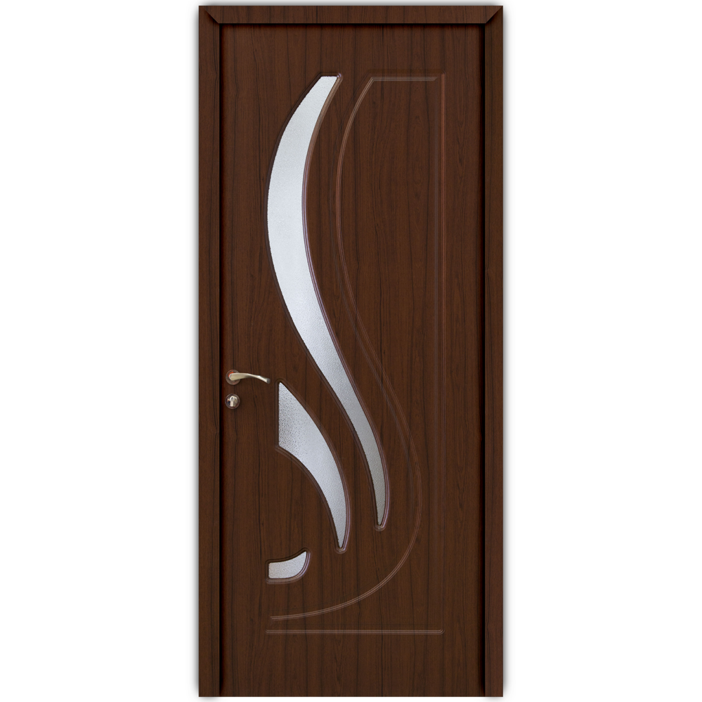 Usa lemn interior Modern cu geam OP-154 2000/800 Teak
