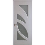 Usa lemn interior Modern cu geam RA-104 2000/700 Stejar Alb