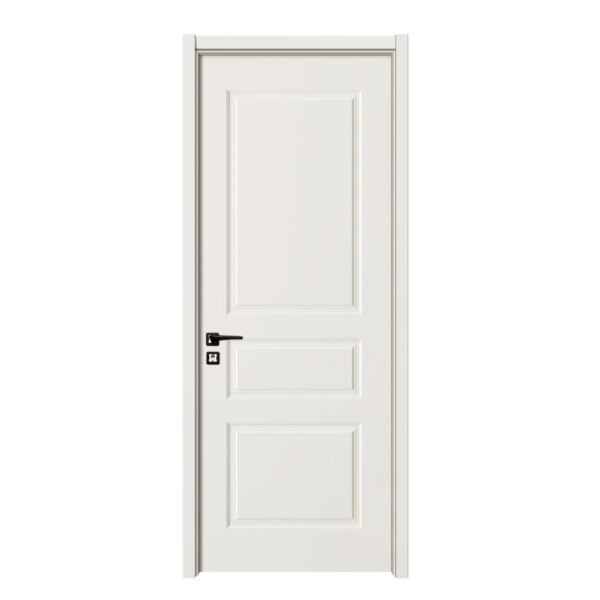 Usa lemn interior SY-2102 feronerie neagra dreptunghiulara 2000/800 mm Alb