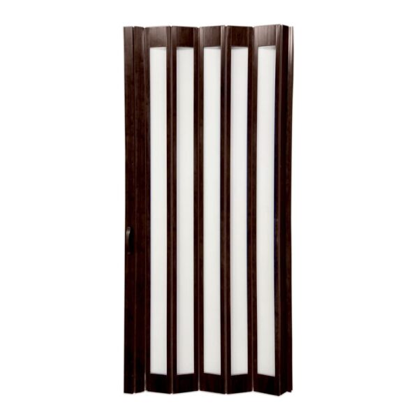 Usa plianta cu geam 1/1 Prestij din PVC nuc 850/2030 mm