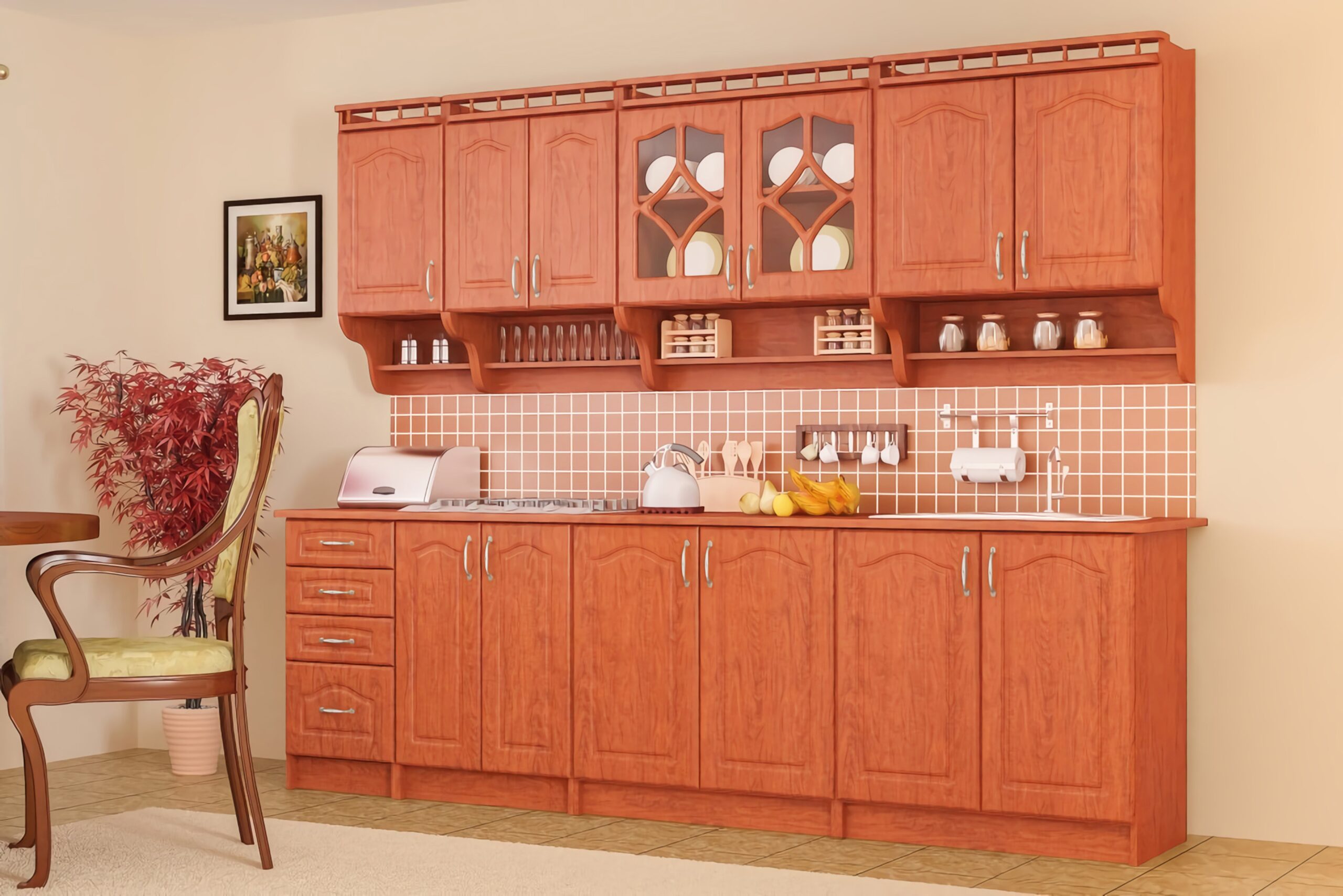 Bucatarie Korona Mebel MDF 2.6m Calvados