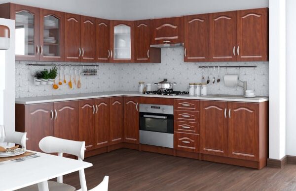 Bucatarie Olea Pe Colt MDF Calvados