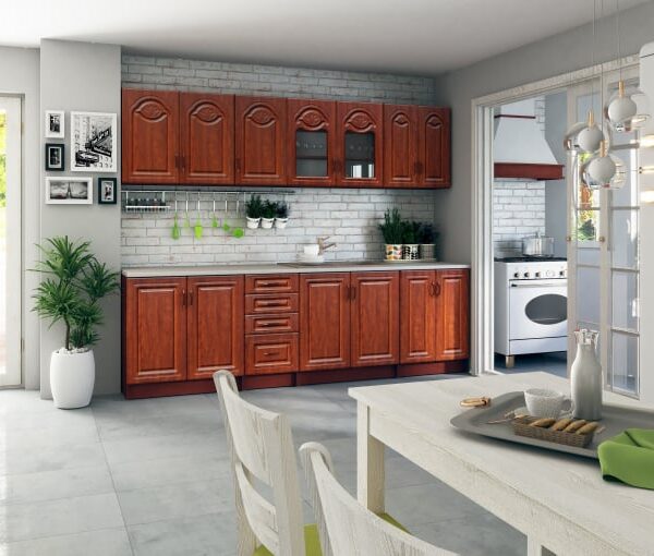 Bucatarie Tiulpan MDF 2.6m Calvados Cu Blat Intreg