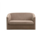 Canapea fixa Fretta tesatura Beige 2 locuri