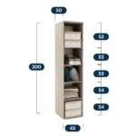 Oferta Dormitor pe colt cu saltea inclusa AMBRO 10, Oak, Antracit - imagine 8