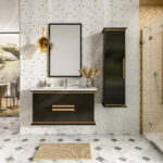 Set Baie Hermes 800 Negru 3 Unitati