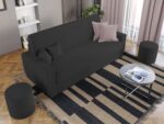 Canapea Extensibila Corsica Gri Antracit - imagine 2