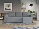 Coltar Extensibil Alfa plusat aspect lana gri - imagine 3