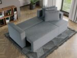 Coltar Extensibil Alfa plusat aspect lana gri - imagine 5