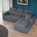 Coltar Extensibil Paloma plusat aspect lana gri