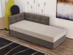 Divan / Pat tapitat Crem / Maro Story Extensibil - imagine 2