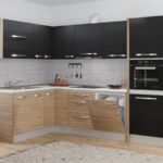 Mobila bucatarie pe colt Italia 175*281 Urbano/Ferrara – C46