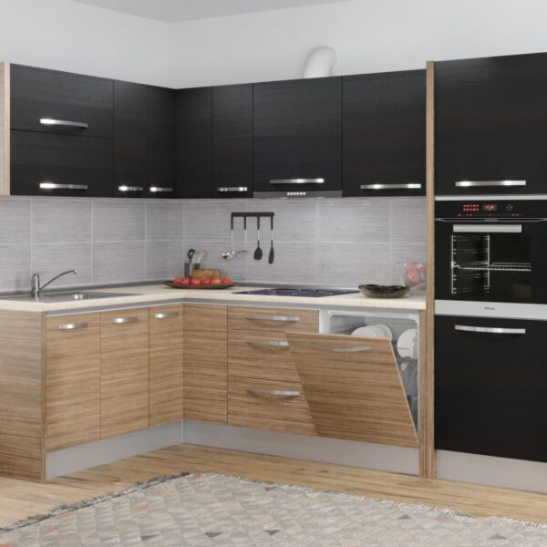 Mobila bucatarie pe colt Italia 175*281 Urbano/Ferrara – C46