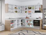 Mobila bucatarie pe colt Italia 240*240 Urbano/Ferrara – C58 - imagine 2