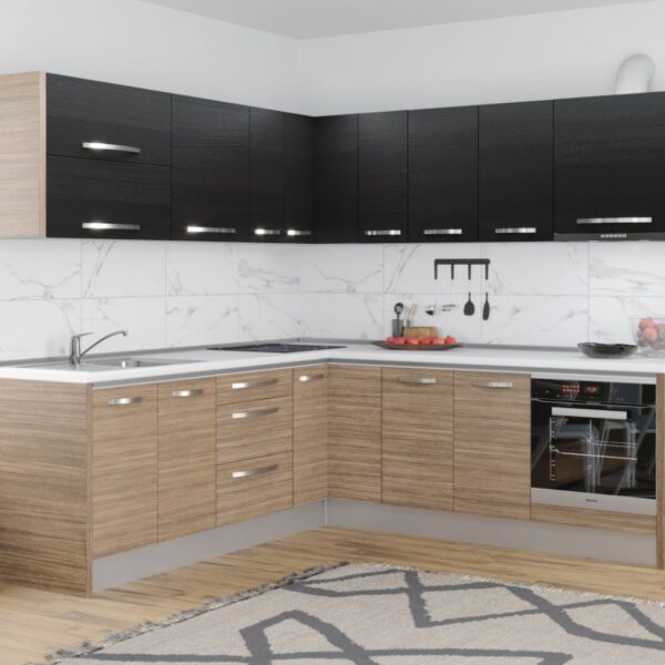 Mobila bucatarie pe colt Italia 240*240 Urbano/Ferrara – C58