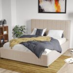 Pat Tapitat Adam cu somiera fixa Bej - Falcone 102 160x200