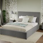 Pat Tapitat Mateo cu somiera fixa Gri - Falcone 21 160x200