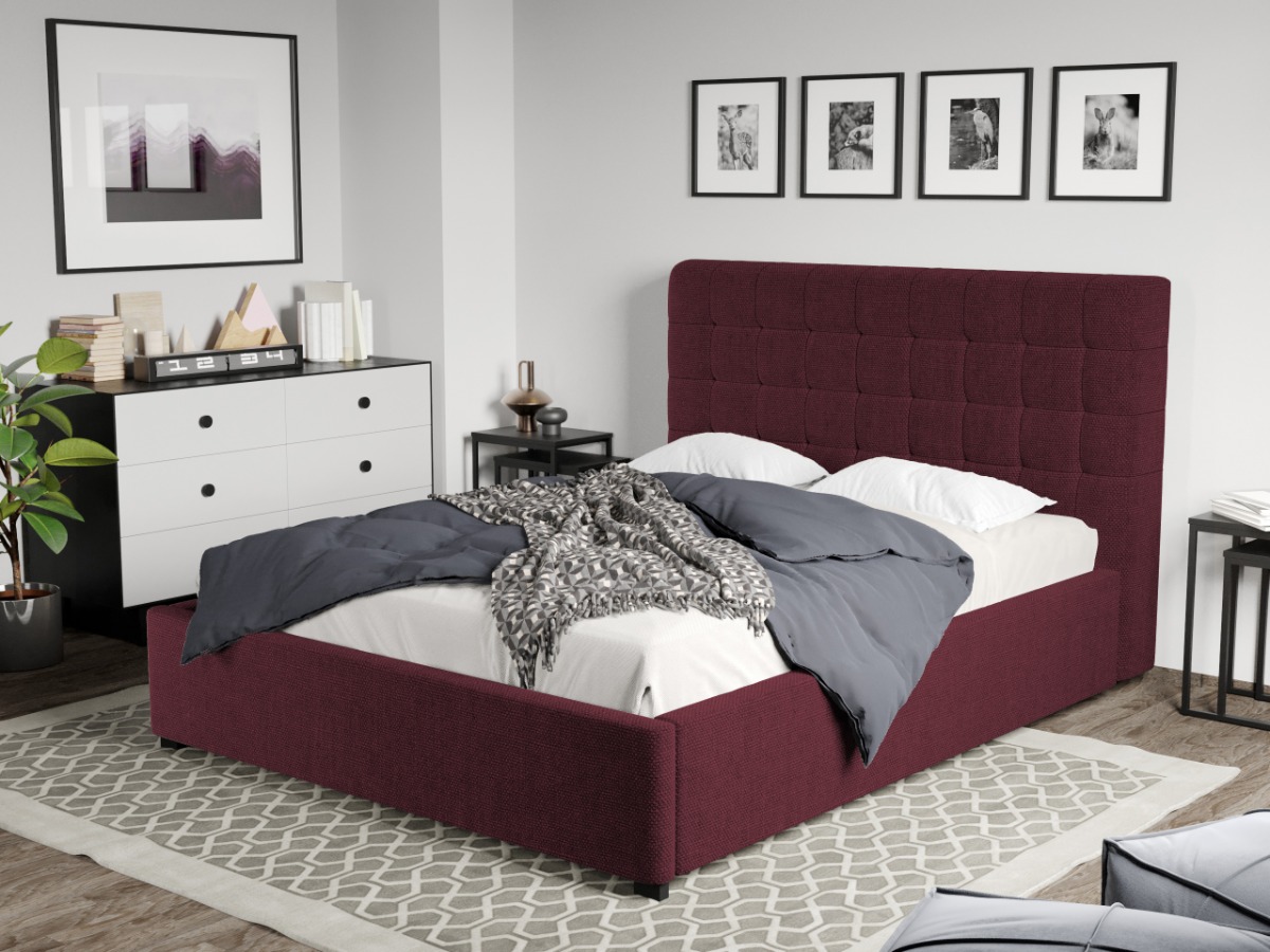 Pat Tapitat Rivo cu somiera fixa Grena - Eden 9 160x200