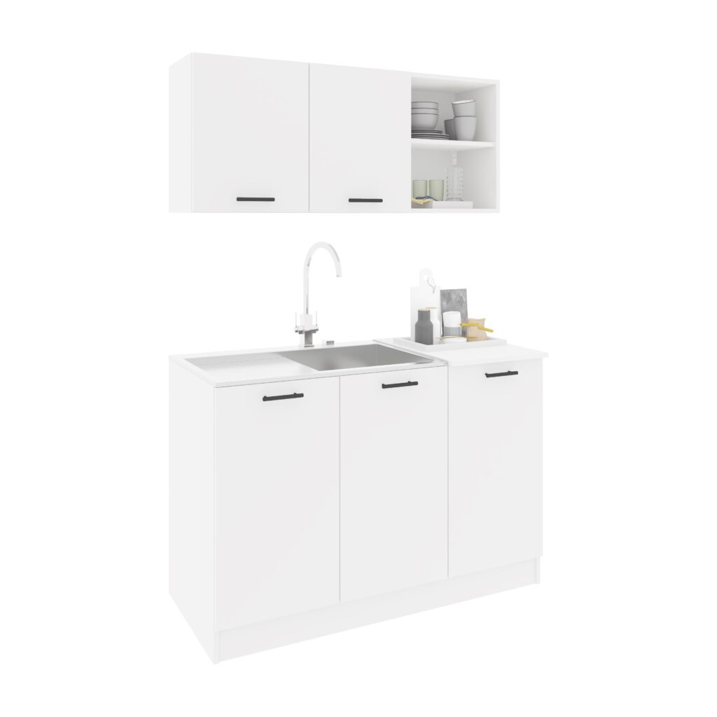 Set Mobila Bucatarie Alba Ieftina Ara