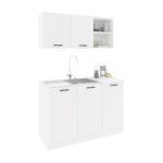 Set Mobila Bucatarie Alba Ieftina Ara