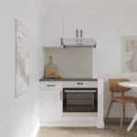 Set Mobila Bucatarie Alba Ieftina Karo V1