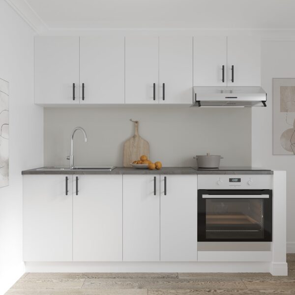 Set Mobila Bucatarie Alba Ieftina Karo V10