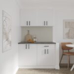 Set Mobila Bucatarie Alba Ieftina Karo V2