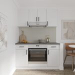 Set Mobila Bucatarie Alba Ieftina Karo V5